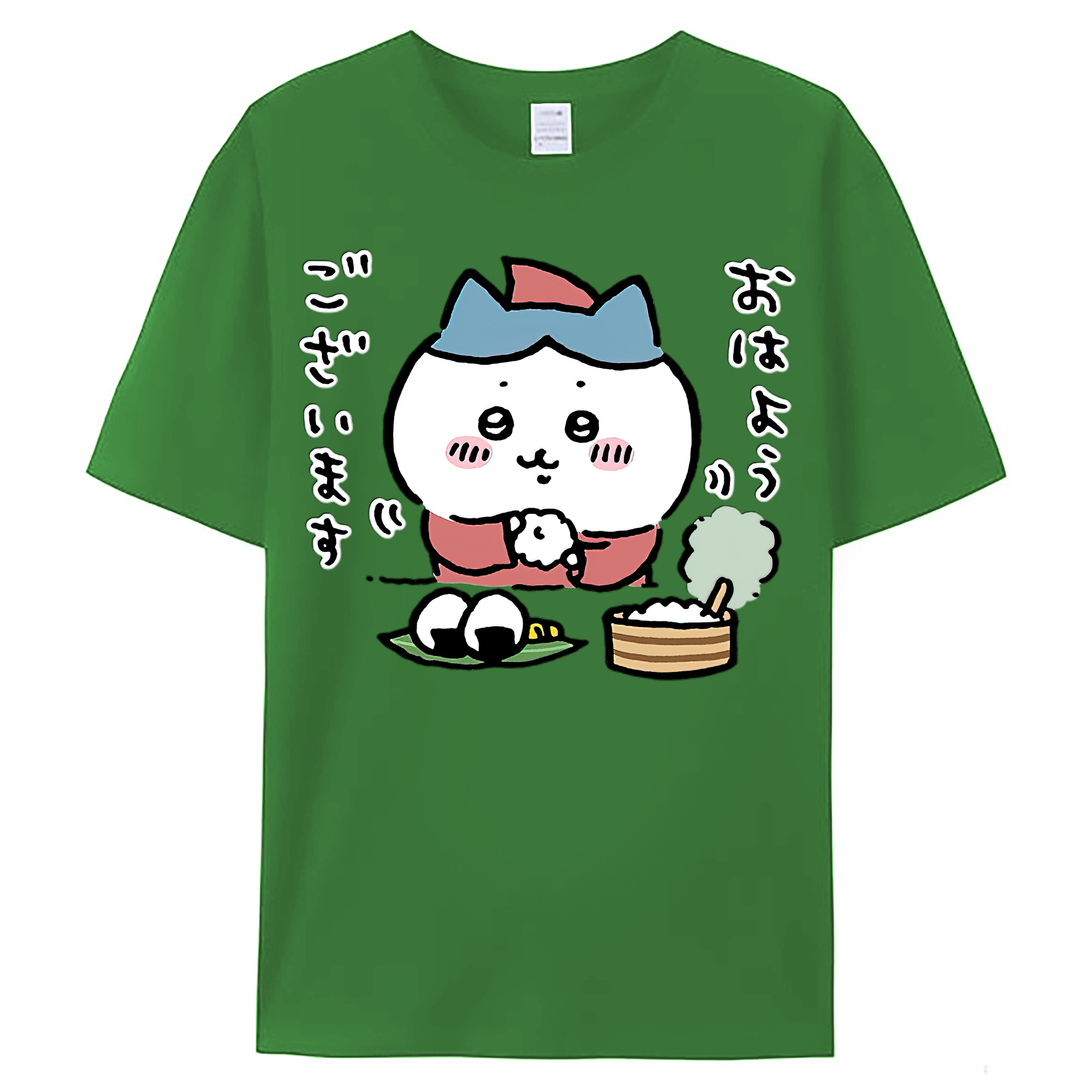 （画像用） ちいかわ ハチワレ Chii-kawa hachiware レディースカジュアルプリントTシャツ（綿100％）